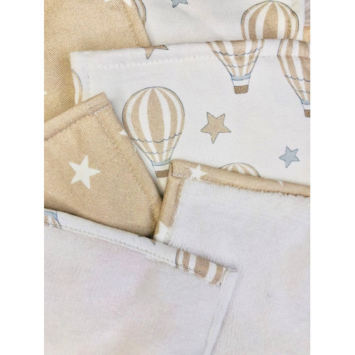 Lingettes - Montgolfière Beige Lingettes - Montgolfière Beige
