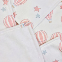 Lingettes - Montgolfière Rose