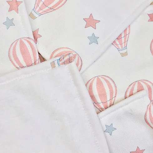 Lingettes - Montgolfière Rose