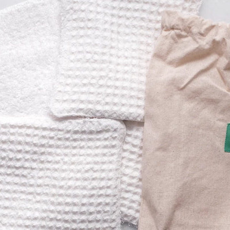 Lingettes - Nid d'abeille - Blanc 