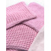Lingettes - Nid d'abeille - Rose Lingettes - Nid d'abeille - Rose