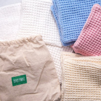 Lingettes - Nid d'abeille - Rose 