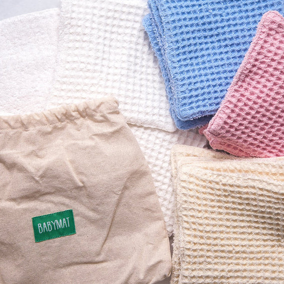 Lingettes - Nid d'abeille - Rose 