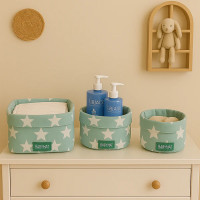 Paniers - Vert Étoiles Blanches