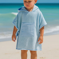 Poncho de plage - Bleu