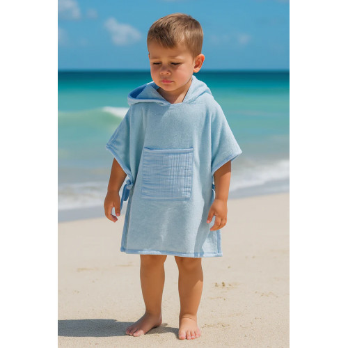 Poncho de plage - Bleu Poncho de plage - Bleu