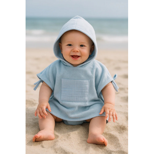 Poncho de plage - Bleu Poncho de plage - Bleu