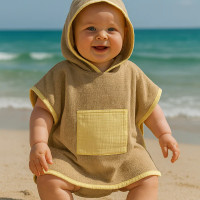 Poncho de plage - Jaune