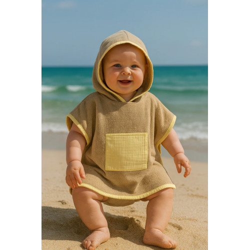 Poncho de plage - Jaune Poncho de plage - Jaune