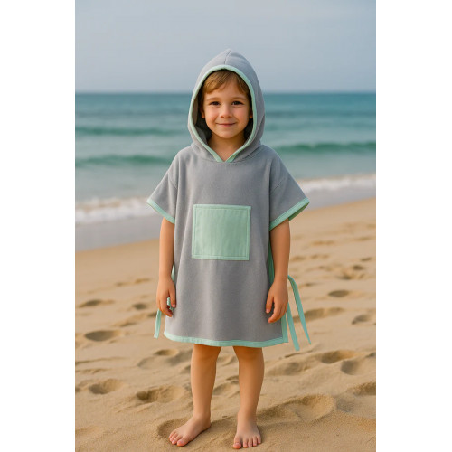 Poncho de plage - Vert Eau Poncho de plage - Vert Eau