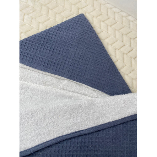 Serviette de Bain - Duo Confort Bleu perlé Serviette de Bain - Duo Confort Bleu perlé