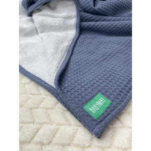 Serviette de Bain - Duo Confort Bleu perlé Serviette de Bain - Duo Confort Bleu perlé