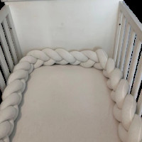 Tour de lit tressé - Blanc