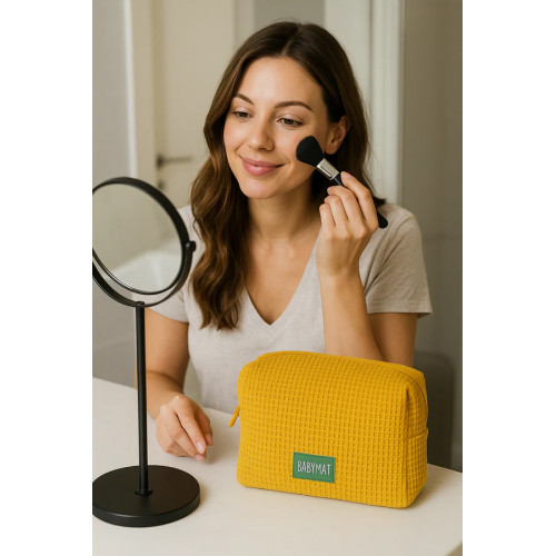 Trousse - Nid d'abeille Moutarde Trousse - Nid d'abeille Moutarde