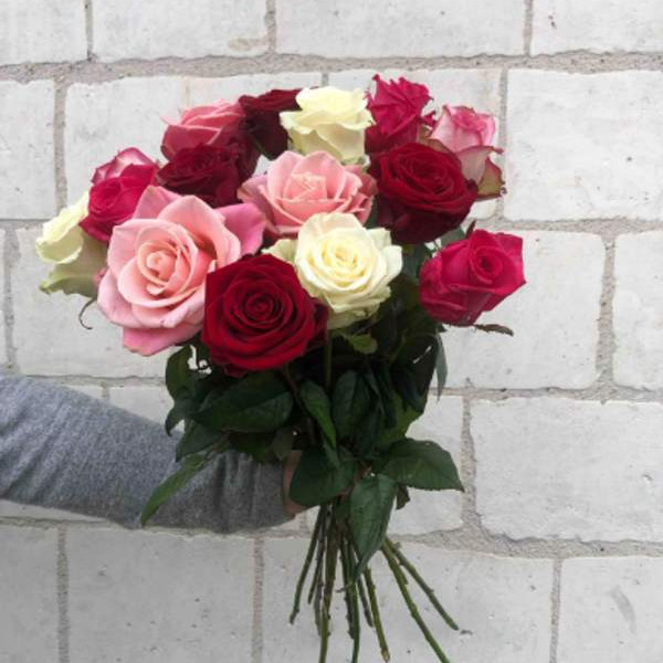 Bouquet de 10 rose varié