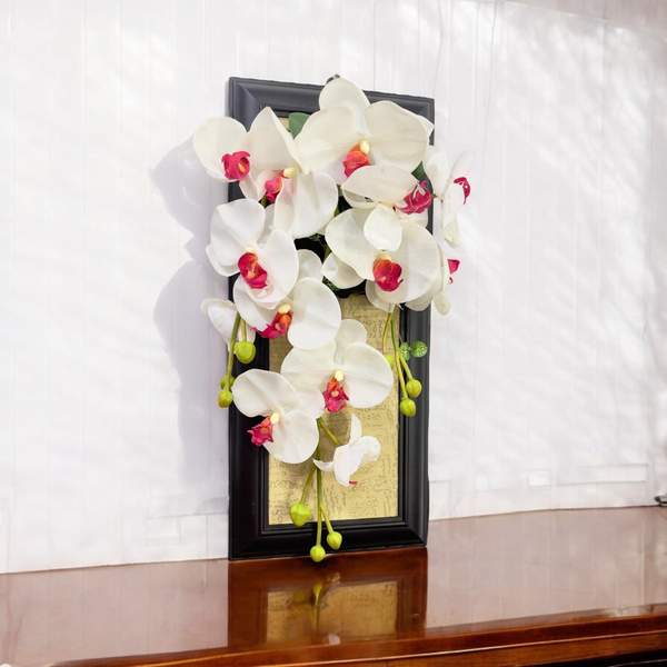 White tableau Orchidé