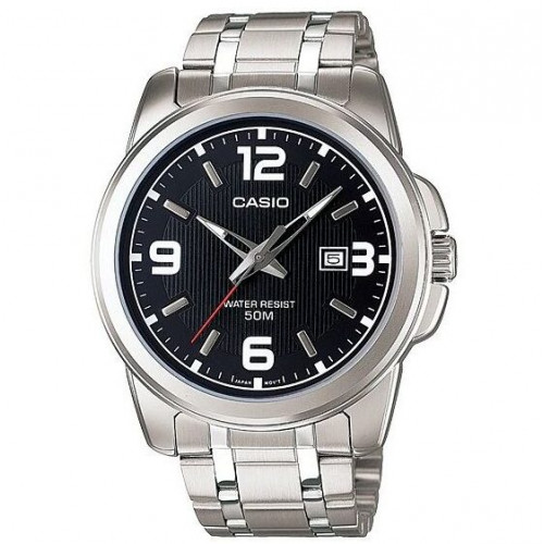 Casio – Cadran noir – Bracelet en acier inoxydable – MTP-1314D-1AVDF Casio – Cadran noir – Bracelet en acier inoxydable – MTP-1314D-1AVDF