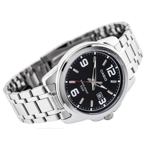 Casio – Cadran noir – Bracelet en acier inoxydable – MTP-1314D-1AVDF Casio – Cadran noir – Bracelet en acier inoxydable – MTP-1314D-1AVDF