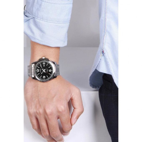 Casio – Cadran noir – Bracelet en acier inoxydable – MTP-1314D-1AVDF Casio – Cadran noir – Bracelet en acier inoxydable – MTP-1314D-1AVDF