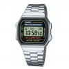 Casio – Vintage Collection – Bracelet en acier inoxydable argenté – A168WA-1WDF