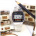 Casio – Vintage Collection – Bracelet en acier inoxydable argenté – A168WA-1WDF Casio – Vintage Collection – Bracelet en acier inoxydable argenté – A168WA-1WDF