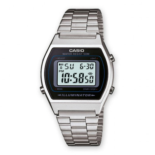 Casio – Vintage collection – Alarme multiple – Bracelet en acier inoxydable – B640WD-1AVDF Casio – Vintage collection – Alarme multiple – Bracelet en acier inoxydable – B640WD-1AVDF