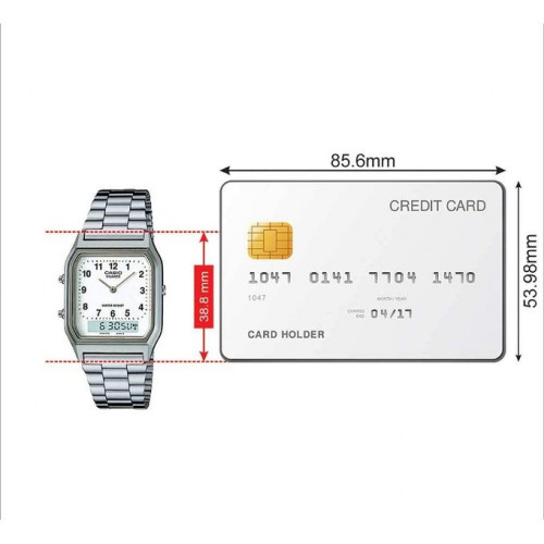 Casio – Design classique pour Homme · Double montre – AQ-230A-7B Casio – Design classique pour Homme · Double montre – AQ-230A-7B