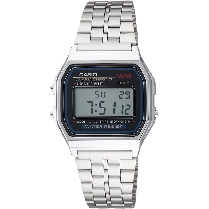 Casio – Montre homme digitale en acier inoxydable – A159W-N1DF