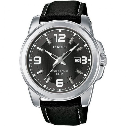 Casio – Montre pour Homme à mouvement Quartz – Bracelet en cuir noir – MTP-1314L-8A Casio – Montre pour Homme à mouvement Quartz – Bracelet en cuir noir – MTP-1314L-8A