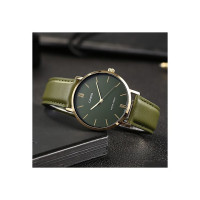 Casio – Verte – Doré cadran vert – Bracelet cuir vert – MTP-VT01GL-3BUDF