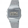 Casio – SUPER SLIM – Vintage – Digital argenté – Bracelet milanais – A700WM-7ADF