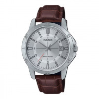 Casio – Une pièce d’horlogerie classique – Bracelet en cuir marron – MTP-V004L-7C