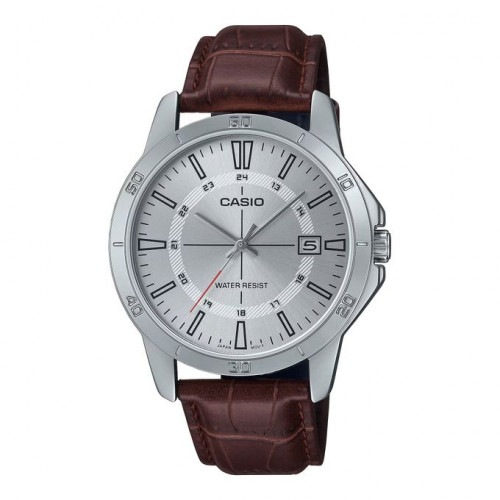 Casio – Une pièce d’horlogerie classique – Bracelet en cuir marron – MTP-V004L-7C Casio – Une pièce d’horlogerie classique – Bracelet en cuir marron – MTP-V004L-7C
