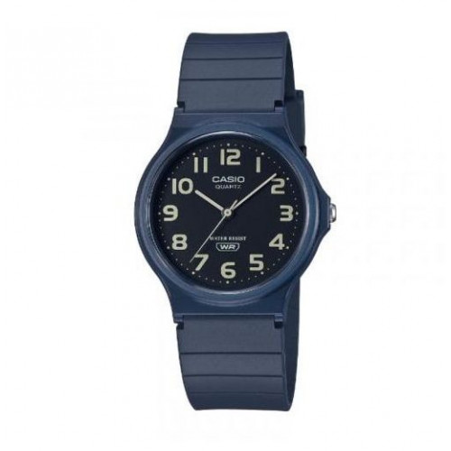 Casio – Bleu – Cadran noir – Classique en silicone – Étanche « Unisexe » – MQ-24UC-2BDF Casio – Bleu – Cadran noir – Classique en silicone – Étanche « Unisexe » – MQ-24UC-2BDF