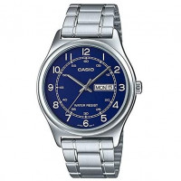 Casio – Homme – Cadran bleu – Dateur « jour/mois » – Acier inoxydable – MTP-V006D-2BUDF