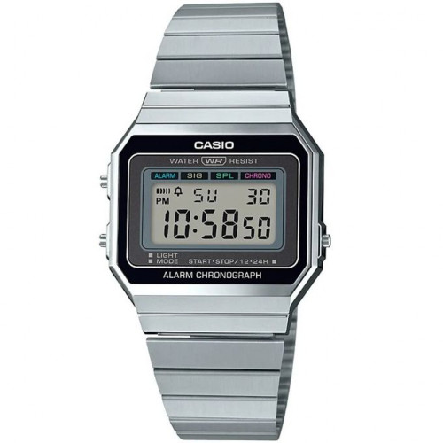 Casio – SUPER SLIM CASE – Vintage Collection – Bracelet en acier – A700W-1ADF Casio – SUPER SLIM CASE – Vintage Collection – Bracelet en acier – A700W-1ADF