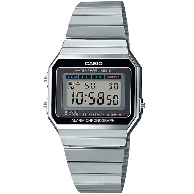 Casio – SUPER SLIM CASE – Vintage Collection – Bracelet en acier – A700W-1ADF