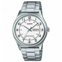 Casio – Homme – Cadran blanc – Dateur « mois/jour » – Acier inoxydable – MTP-V006D-7B2UDF