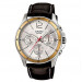 Casio – Montre homme doré argenté – Bracelet en cuir marron – MTP-1374L-7AVDF Casio – Montre homme doré argenté – Bracelet en cuir marron – MTP-1374L-7AVDF
