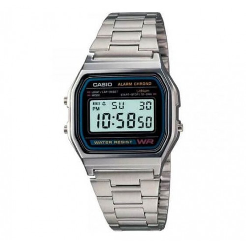 Casio – Vintage Collection – Numérique – Bracelet en acier inoxydable – A158WA-1DF Casio – Vintage Collection – Numérique – Bracelet en acier inoxydable – A158WA-1DF