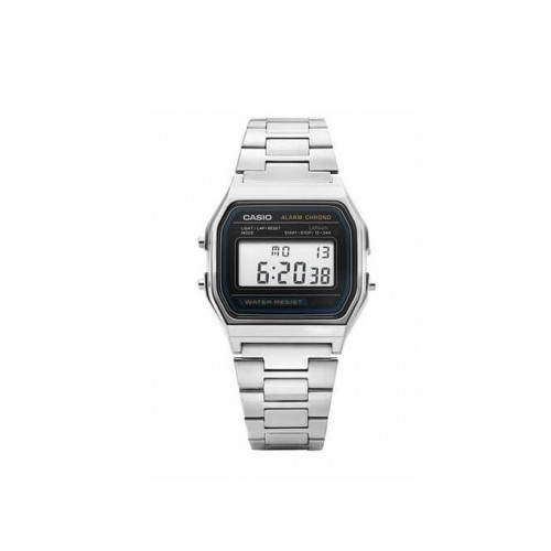 Casio – Vintage Collection – Numérique – Bracelet en acier inoxydable – A158WA-1DF Casio – Vintage Collection – Numérique – Bracelet en acier inoxydable – A158WA-1DF