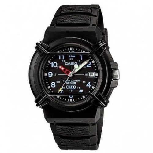 Casio – Cadran noir – Avec dateur sur 3h – Bracelet en silicone noir – HDA-600B-1BVDF Casio – Cadran noir – Avec dateur sur 3h – Bracelet en silicone noir – HDA-600B-1BVDF