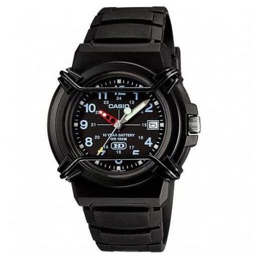 Casio – Cadran noir – Avec dateur sur 3h – Bracelet en silicone noir – HDA-600B-1BVDF