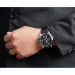 Casio – Bracelet cuir noir couture blanche – Cadran noir – MTP-1374L-1A Casio – Bracelet cuir noir couture blanche – Cadran noir – MTP-1374L-1A