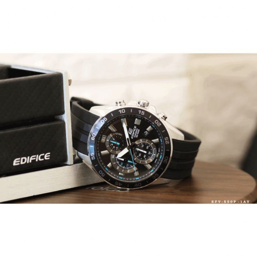 Casio – Edifice Collection – Bracelet en caoutchouc – EFV-550P-1AVUDF Casio – Edifice Collection – Bracelet en caoutchouc – EFV-550P-1AVUDF