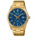 Casio – Montre dorée, cadran bleu et index dorés – Tout en acier inoxydable – Afficheur de date – MTP-VD03G-2A Casio – Montre dorée, cadran bleu et index dorés – Tout en acier inoxydable – Afficheur de date – MTP-VD03G-2A