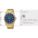 Casio – Montre dorée, cadran bleu et index dorés – Tout en acier inoxydable – Afficheur de date – MTP-VD03G-2A Casio – Montre dorée, cadran bleu et index dorés – Tout en acier inoxydable – Afficheur de date – MTP-VD03G-2A