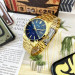 Casio – Montre dorée, cadran bleu et index dorés – Tout en acier inoxydable – Afficheur de date – MTP-VD03G-2A Casio – Montre dorée, cadran bleu et index dorés – Tout en acier inoxydable – Afficheur de date – MTP-VD03G-2A