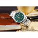 Casio – Dotée d’un cadran vert avec un motif rayé & dateur sur 6h – Acier inoxydable – MTP-E725D-3AV Casio – Dotée d’un cadran vert avec un motif rayé & dateur sur 6h – Acier inoxydable – MTP-E725D-3AV