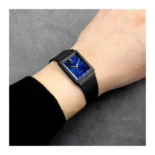 Casio – Cadran bleu – Rectangulaire classique – Étanche & bracelet en résine – MQ-38-2A Casio – Cadran bleu – Rectangulaire classique – Étanche & bracelet en résine – MQ-38-2A